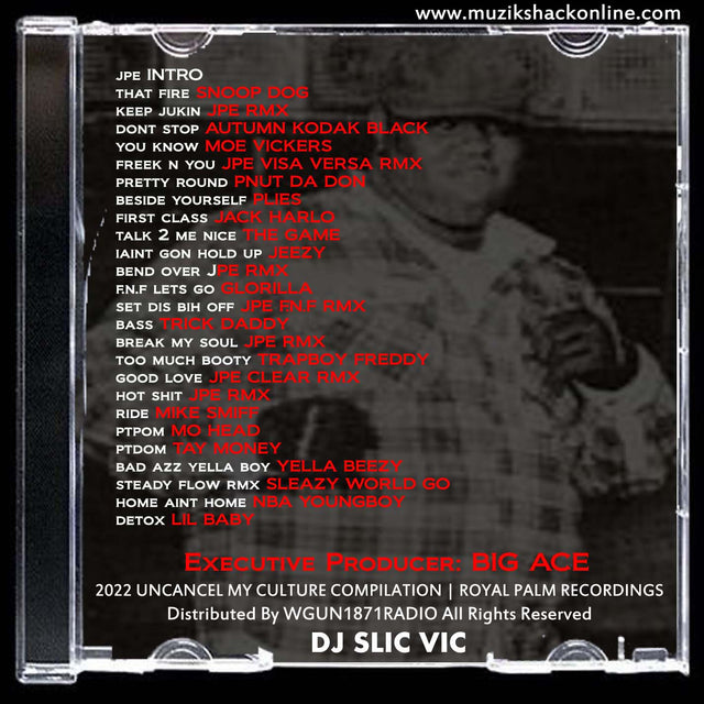 SLIC VIC - UNCANCEL MY CULTURE COMPILATION MIX (PROMO COPY) c2022