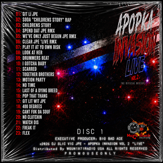 DJ SLIC VIC JPE - APOPKA INVASION "LIVE VOL 2 c2026