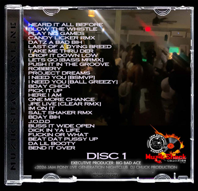 JAM PONY - GENERATIONS NIGHTCLUB EUSTIS FLA "LIVE" c2026