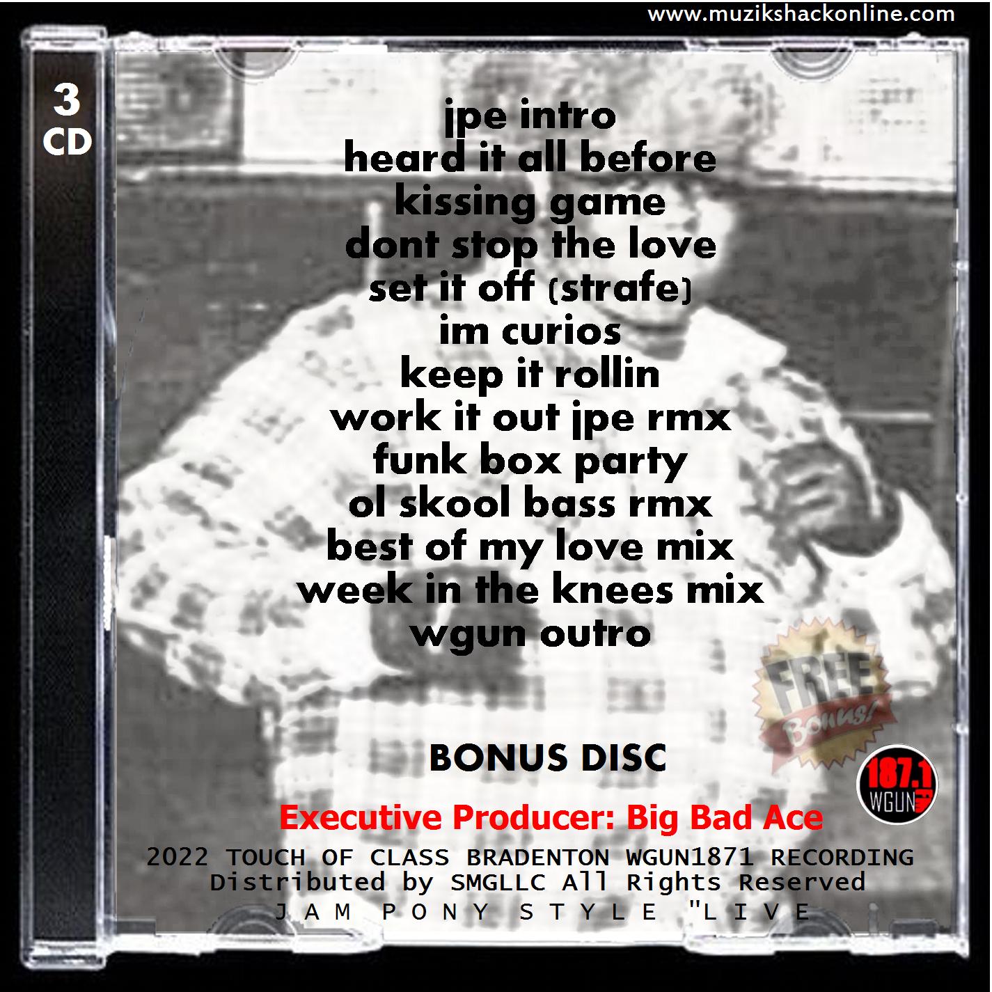 JAM PONY - TOUCH OF CLASS HALLOWEEN BASH "LIVE" c2022