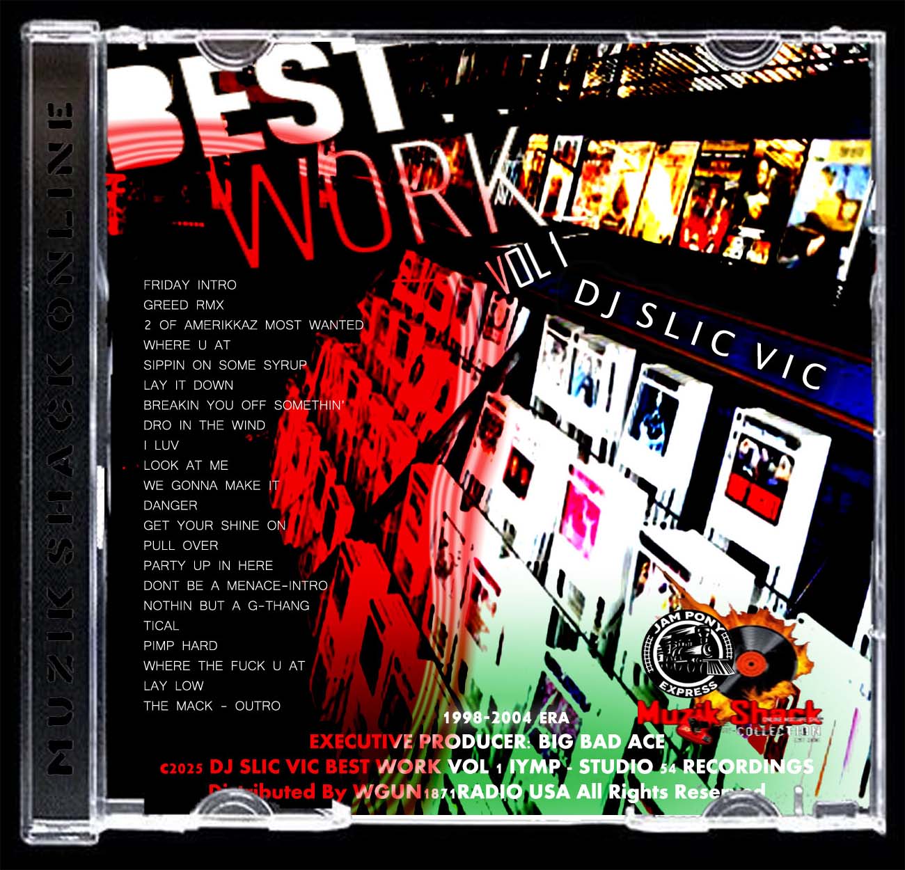 DJ SLIC VIC - THE BEST WORK VOL 1 MIXTAPE c1998 - 2004 – Muzik