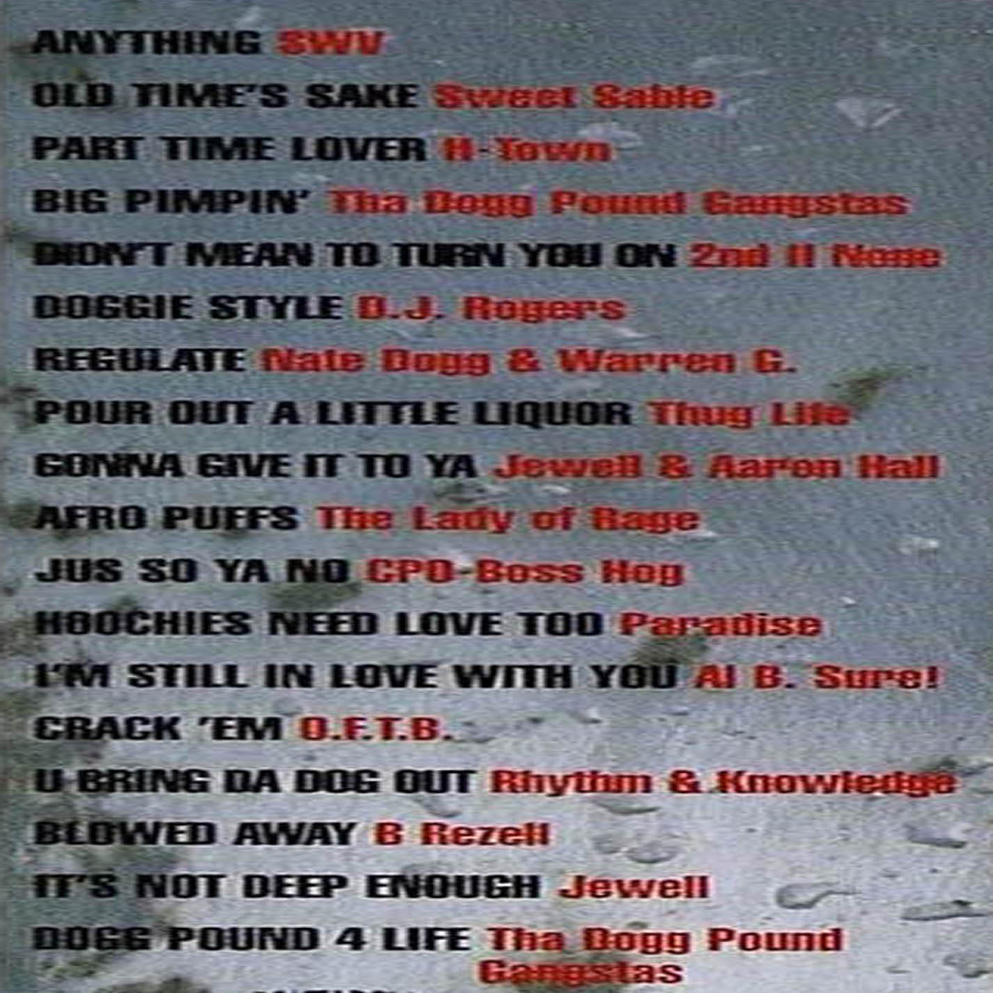 ABOVE THE RIM - THE SOUNDTRACK (CD LP) c1994