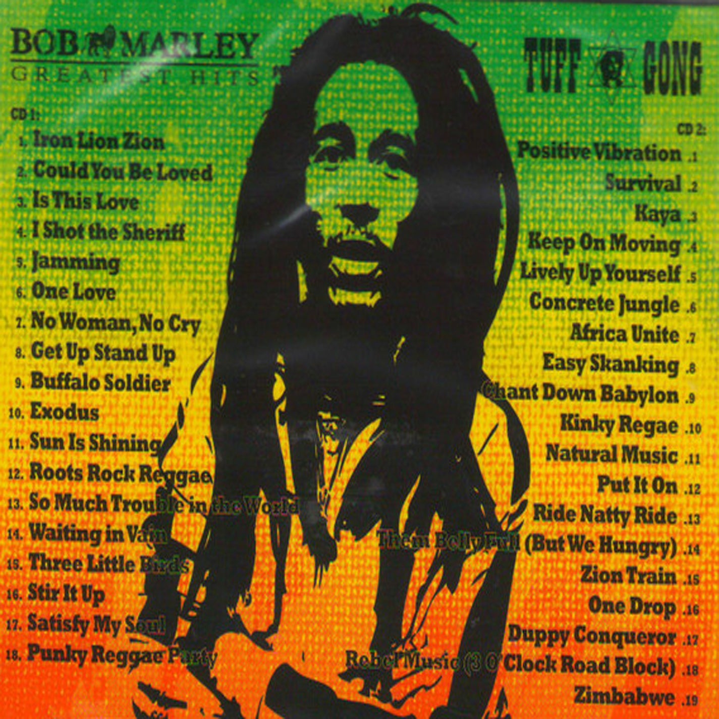 BOB MARLEY - GREATEST HITS (CD LP) c1994