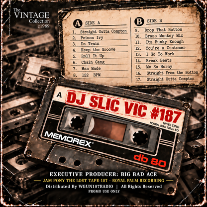 dj slic vic VINTAGE MIXTAPE 187 jpe djs c1989