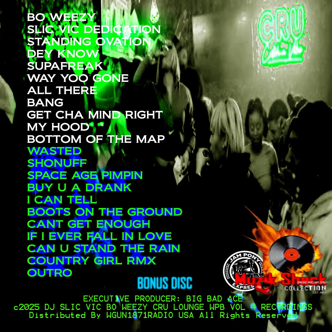 DJ SLIC VIC BO WEEZY - CATCH A VIBE CRU LOUNGE WPB "LIVE" VOL 4 c2025