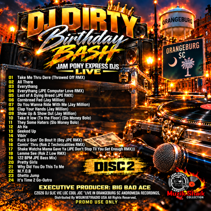JAM PONY "LIVE" - DJ DIRTY BDAY BASH ORANGEBURG SC c2026