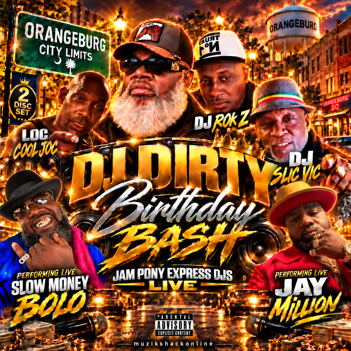 JAM PONY "LIVE" - DJ DIRTY BDAY BASH ORANGEBURG SC c2026
