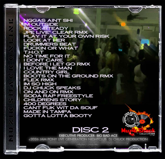 JAM PONY - GENERATIONS NIGHTCLUB EUSTIS FLA "LIVE" c2026