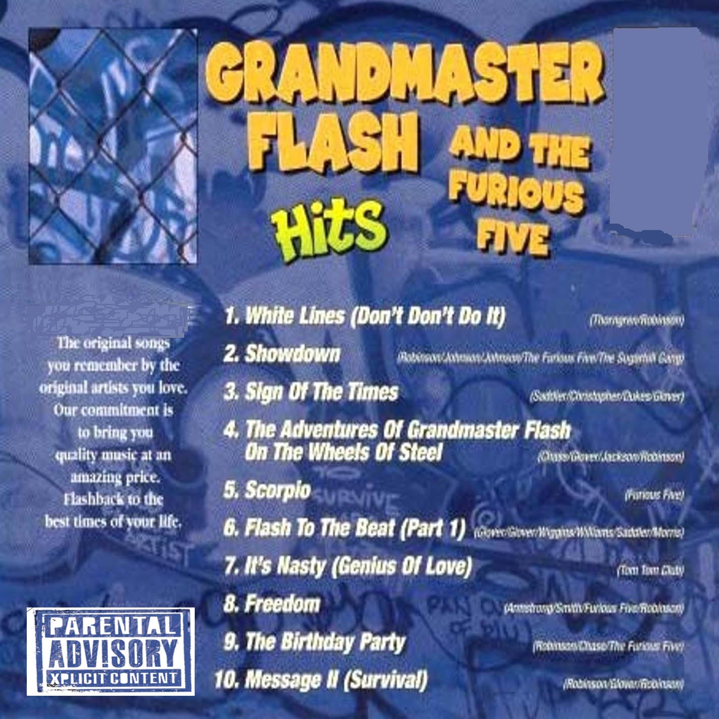 GRANDMASTER FLASH - THE HITS (CD LP) c1982