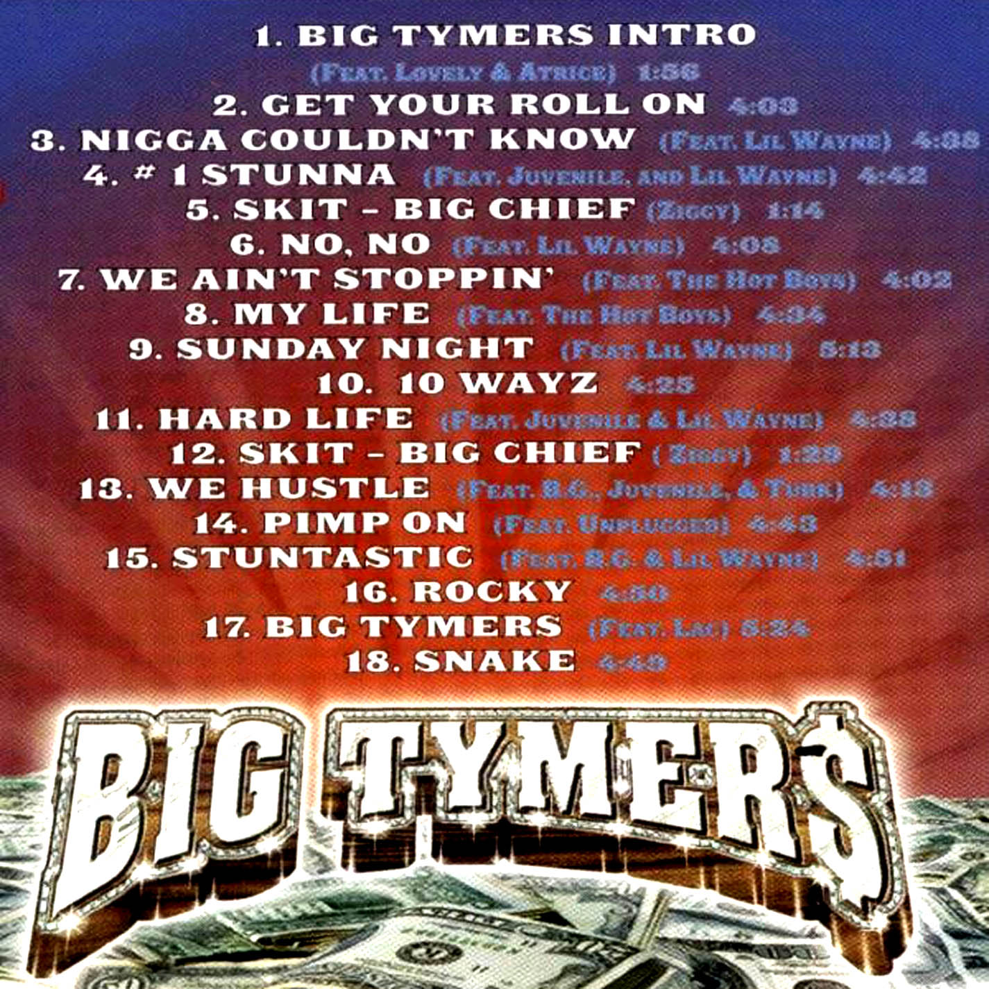 BIG TYMERS - I GOT THAT WORK (CD LP) c2000