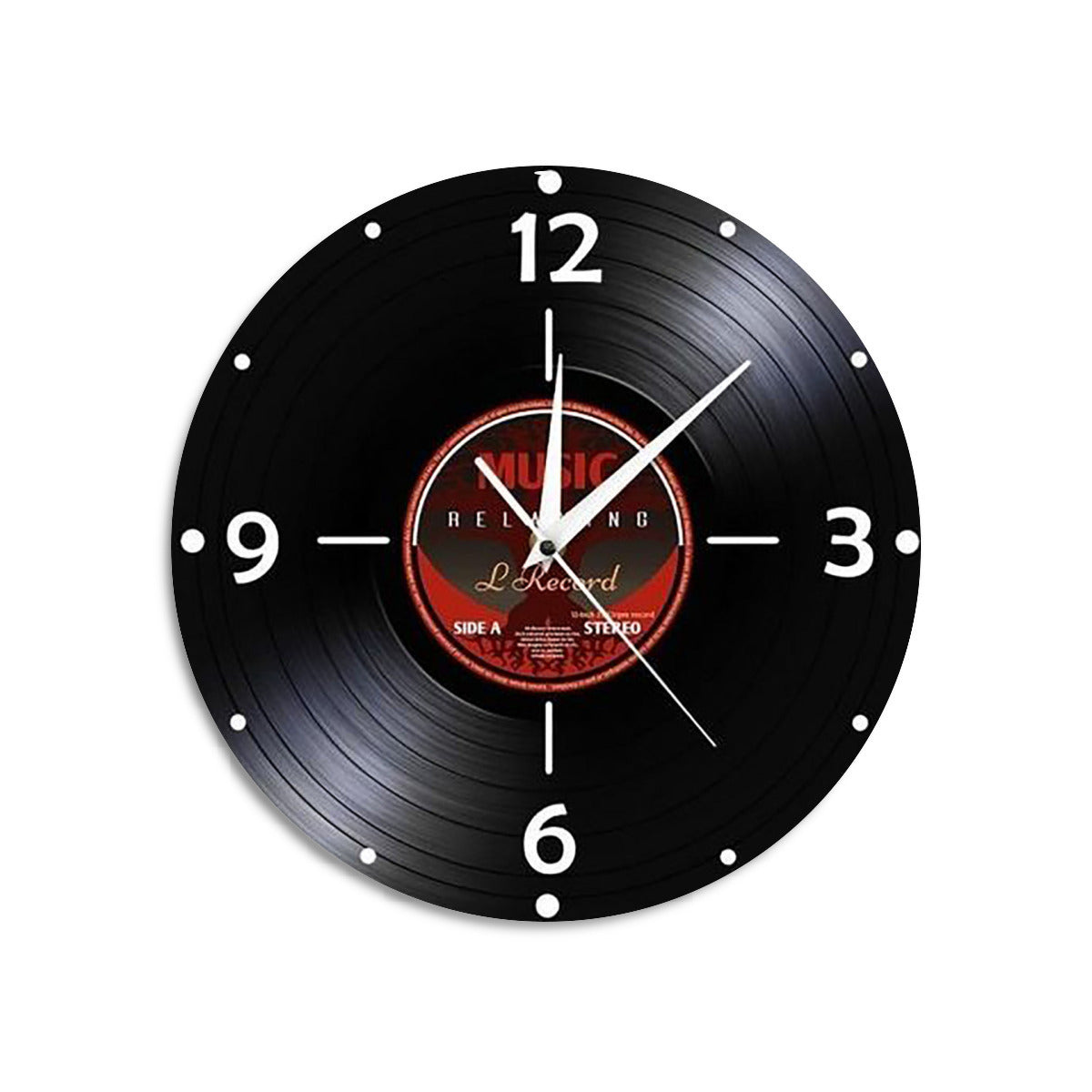Vintage Music Record Art Metal Tin Sign  8x8 Inch Round Aluminum Wall Decor for Home Office  Parties