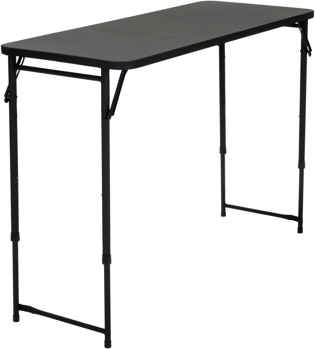 Cosco 20 x 48 Adjustable Height PVC Top Black Table