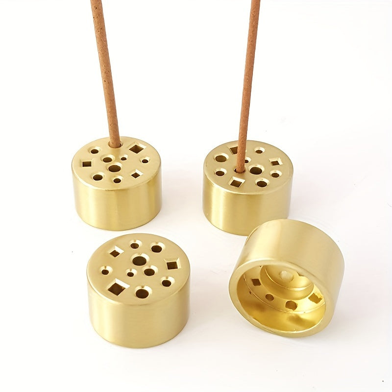1pc 11 Holes Incense Burner Creative Incense Holder Incense Insert Alloy Mini Small Incense Insert Multi Hole Line Incense Insert Incense Holder Indoor Living Room Sandalwood Supplies