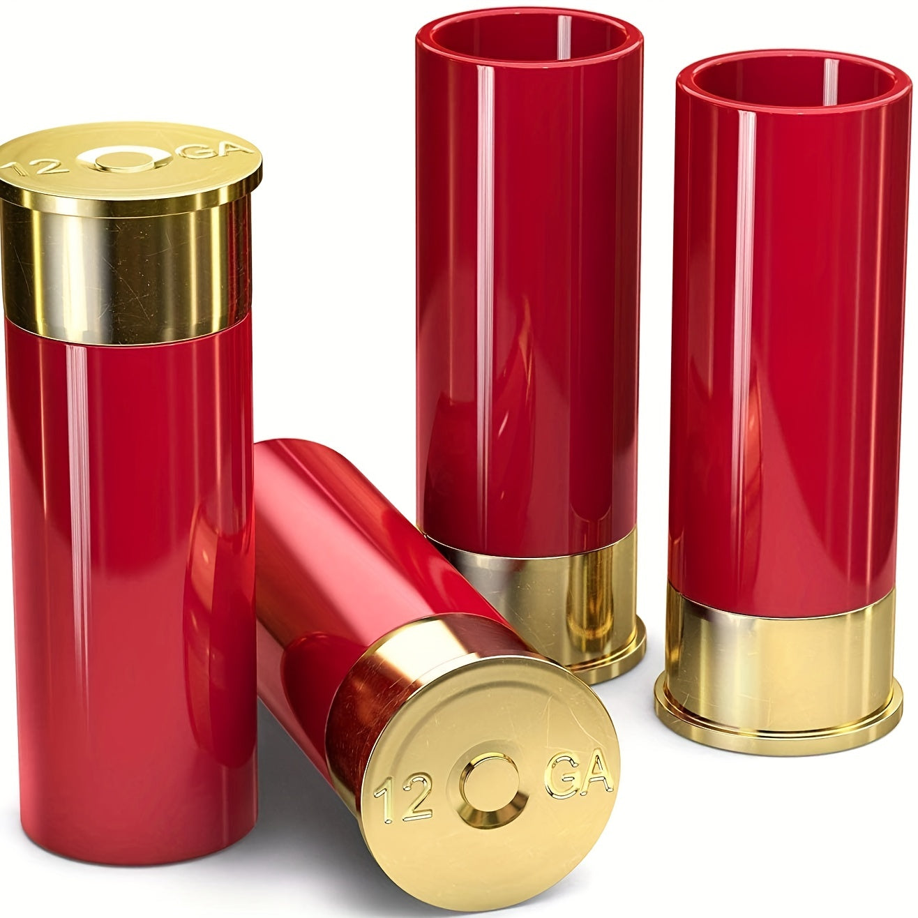 4 Set 12 Gauge Shot Glass