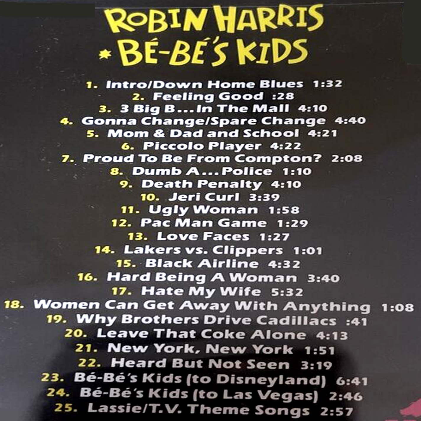 ROBIN HARRIS - BEBE KIDS (RARE COPY) CD LP c1990
