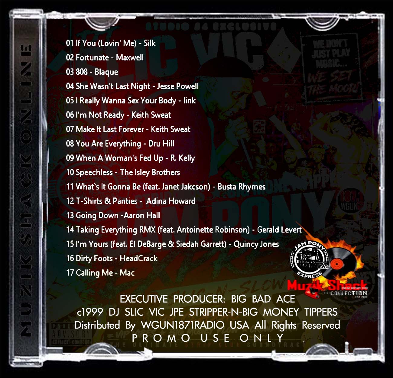 DJ SLIC VIC JPE- STRIPPERS-N-BIG MONEY TIPPERS c1999