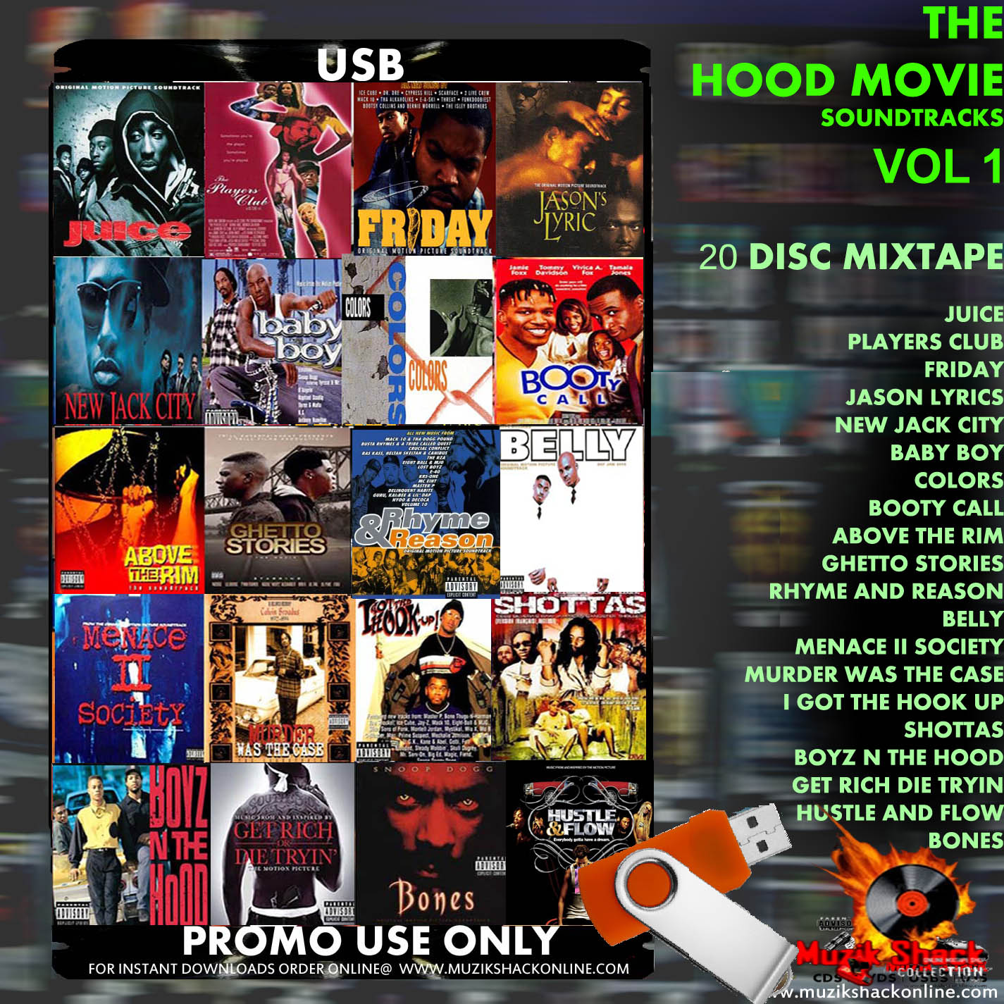 THE HOOD MOVIES SOUNDTRACK VOL 1 MIXTAPE c2025