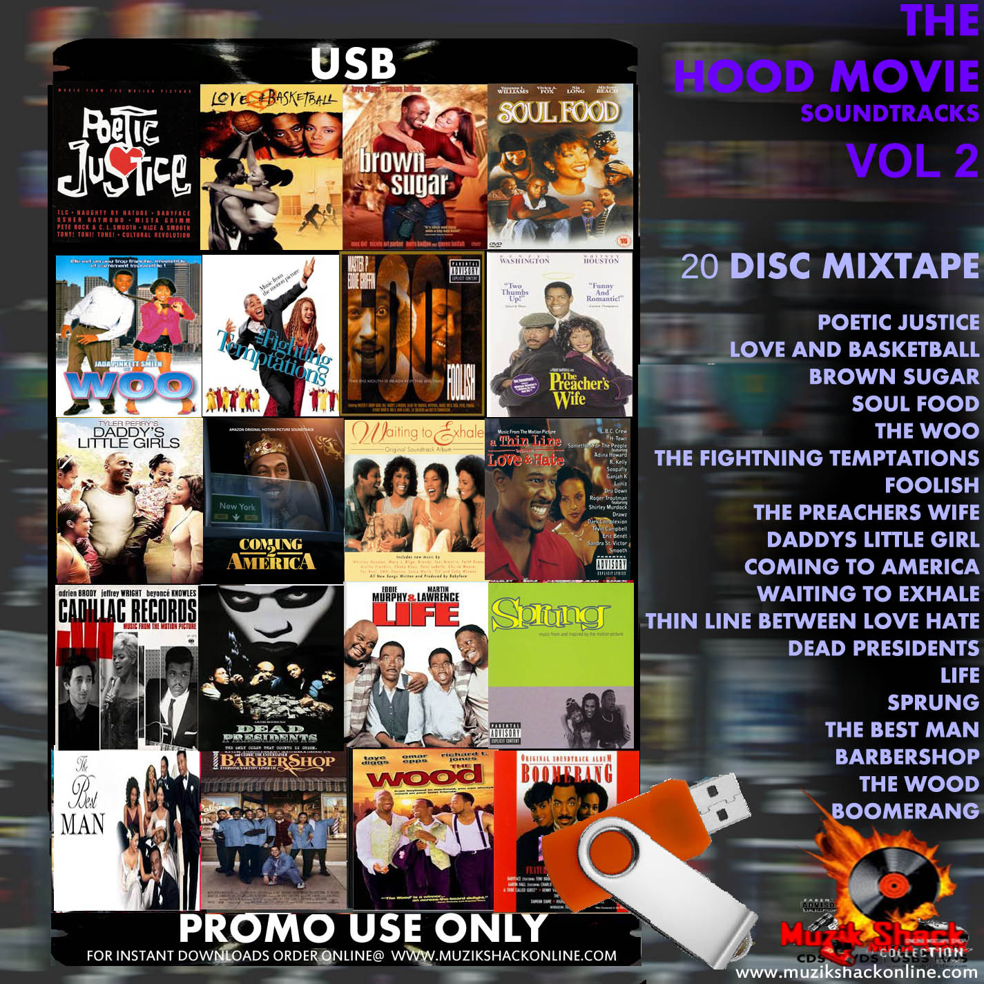 THE HOOD MOVIES SOUNDTRACK VOL 2 MIXTAPE c2025