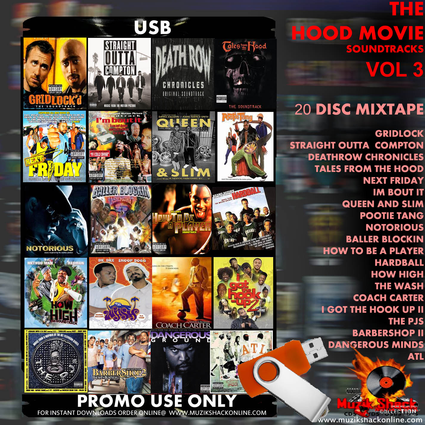 THE HOOD MOVIES SOUNDTRACK VOL 3 MIXTAPE c2025