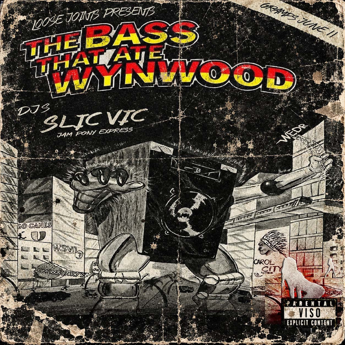 DJ SLIC VIC JPE - THE BASS THAT ATE WYNWOOD MEGAMIX c2016
